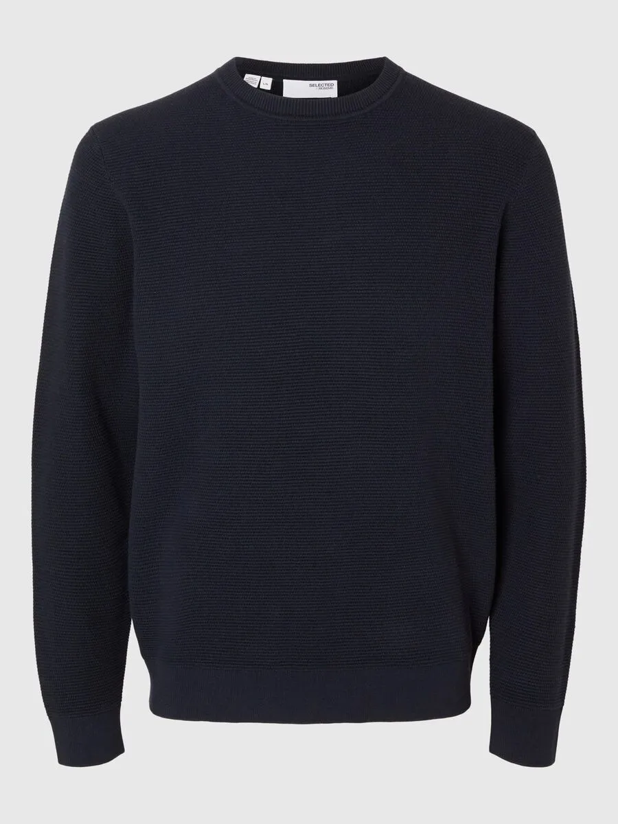 SELECTED | PULLOVER ROSS MIT RUNDHALSAUSSCHNITT | Dark Saphire