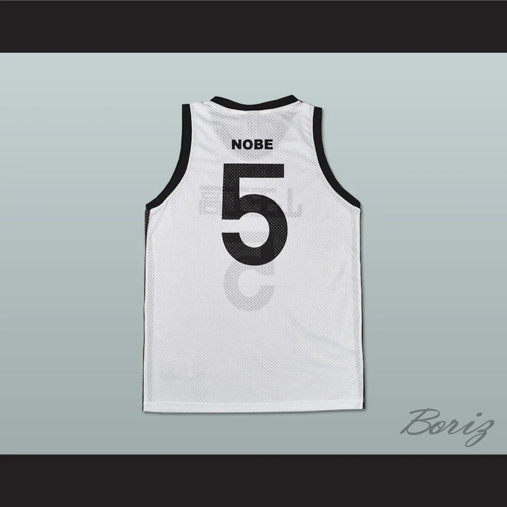 Slam Dunk Sannoh 5 Masahiro Nobe White Basketball Jersey Manga