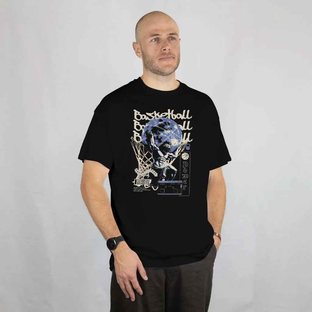 Space Age Hoops Greek God (T-Shirt)