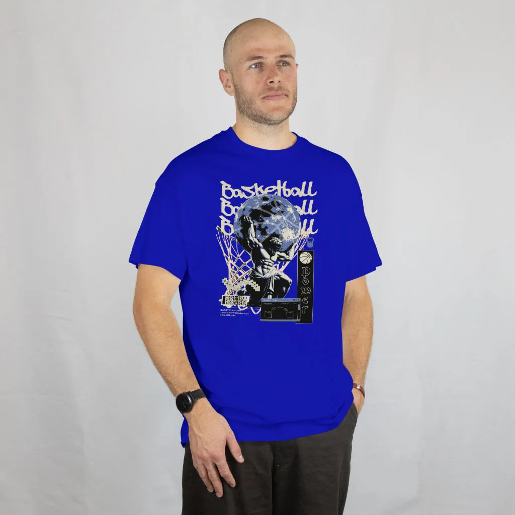 Space Age Hoops Greek God (T-Shirt)