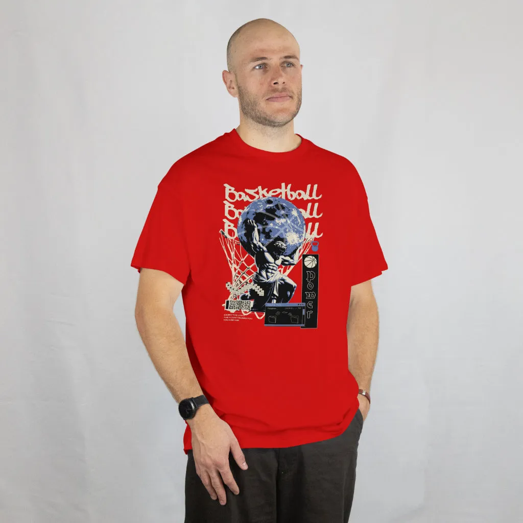 Space Age Hoops Greek God (T-Shirt)