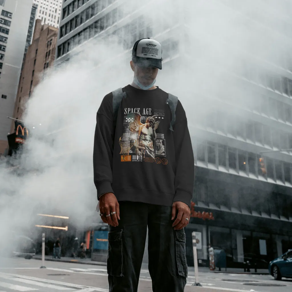 Space Age Rated R Design (Crew Sweatshirt)