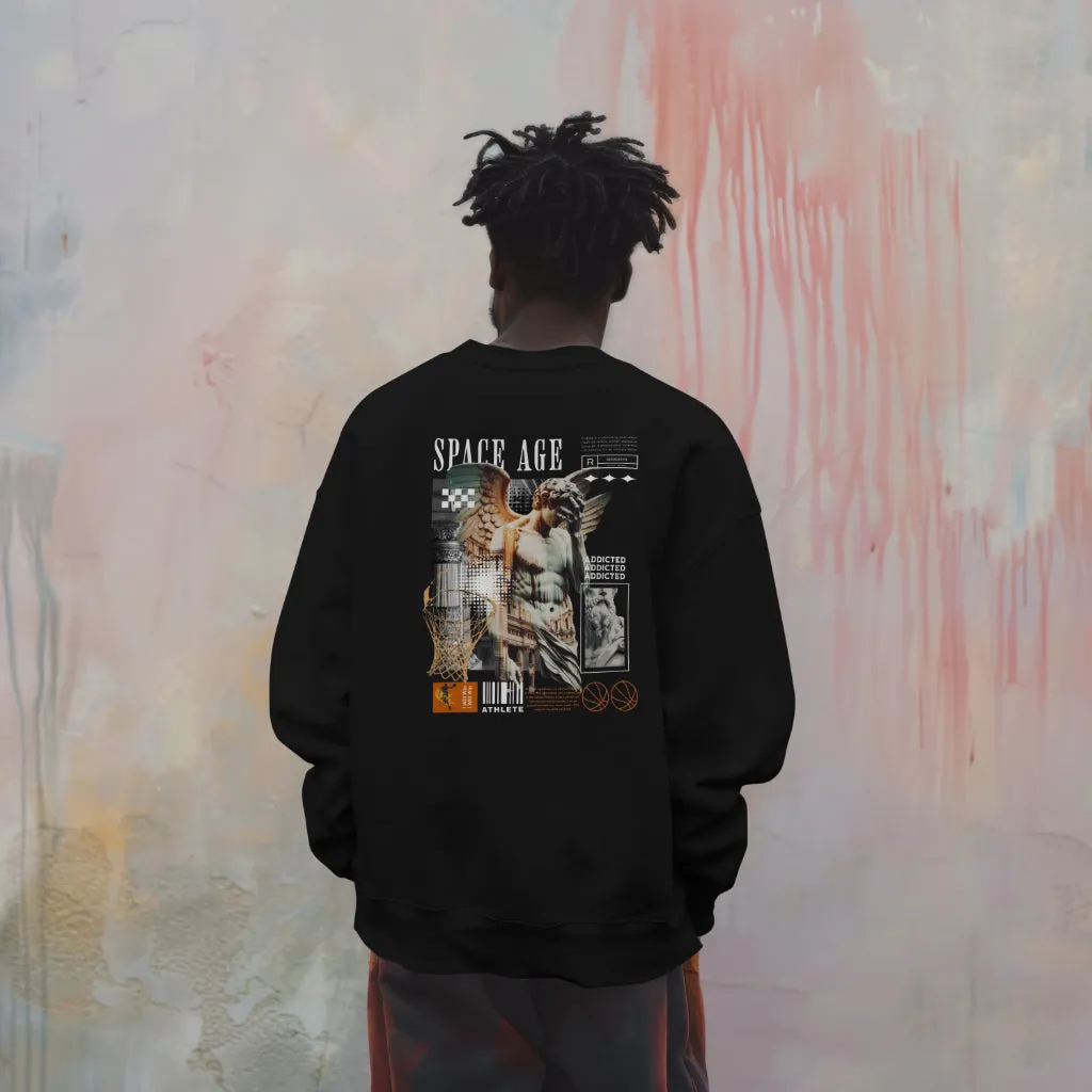 Space Age Rated R Design (Crew Sweatshirt)