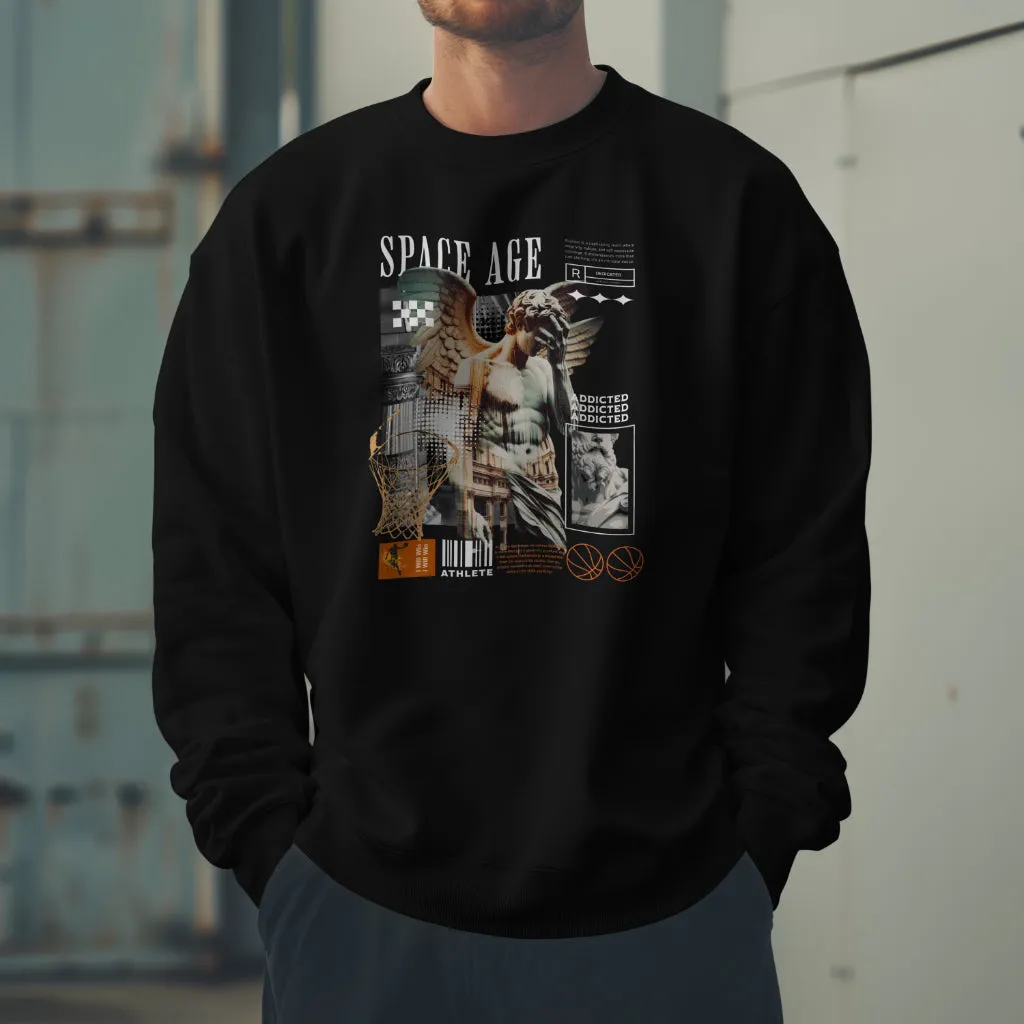 Space Age Rated R Design (Crew Sweatshirt)