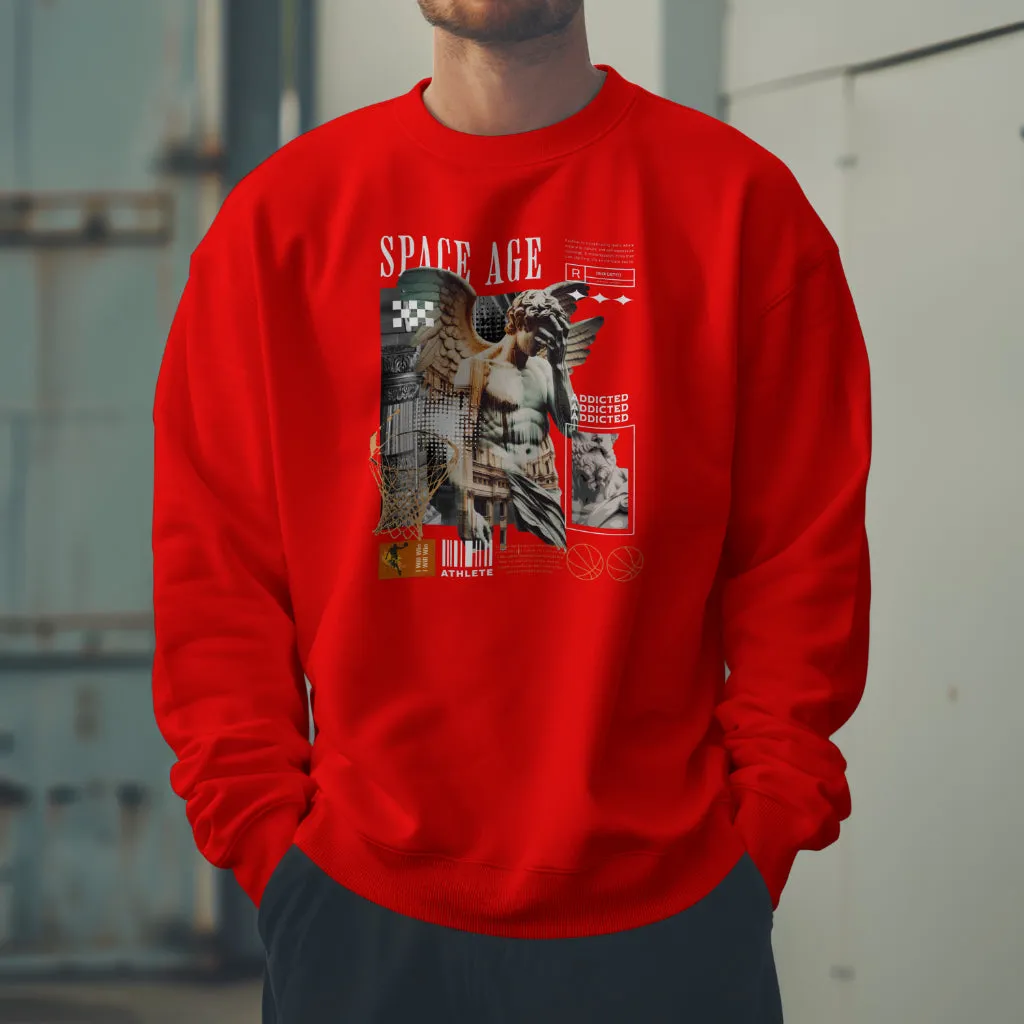 Space Age Rated R Design (Crew Sweatshirt)