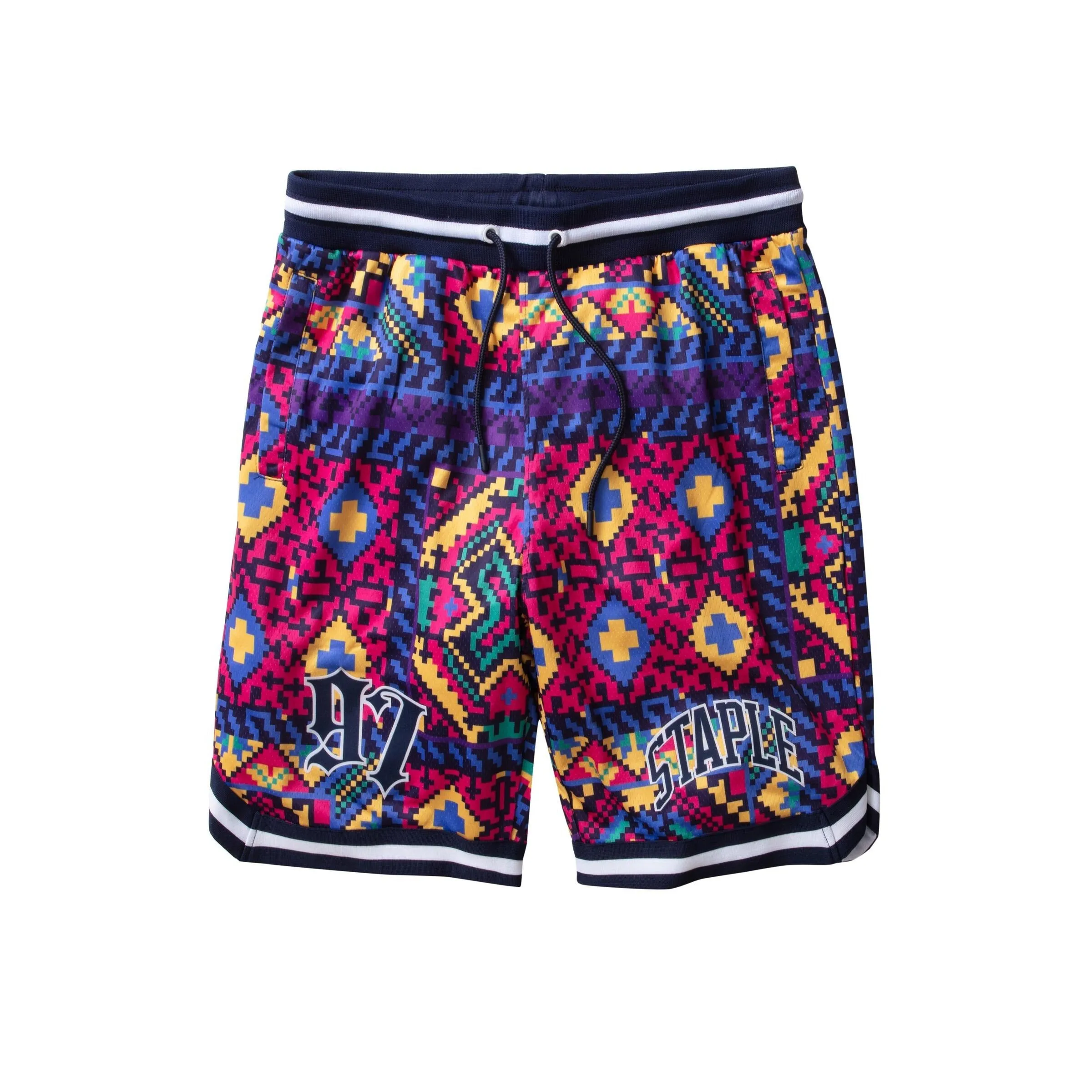 Staple Men Mesh Basketball Short Purple 2206B6979-PUR