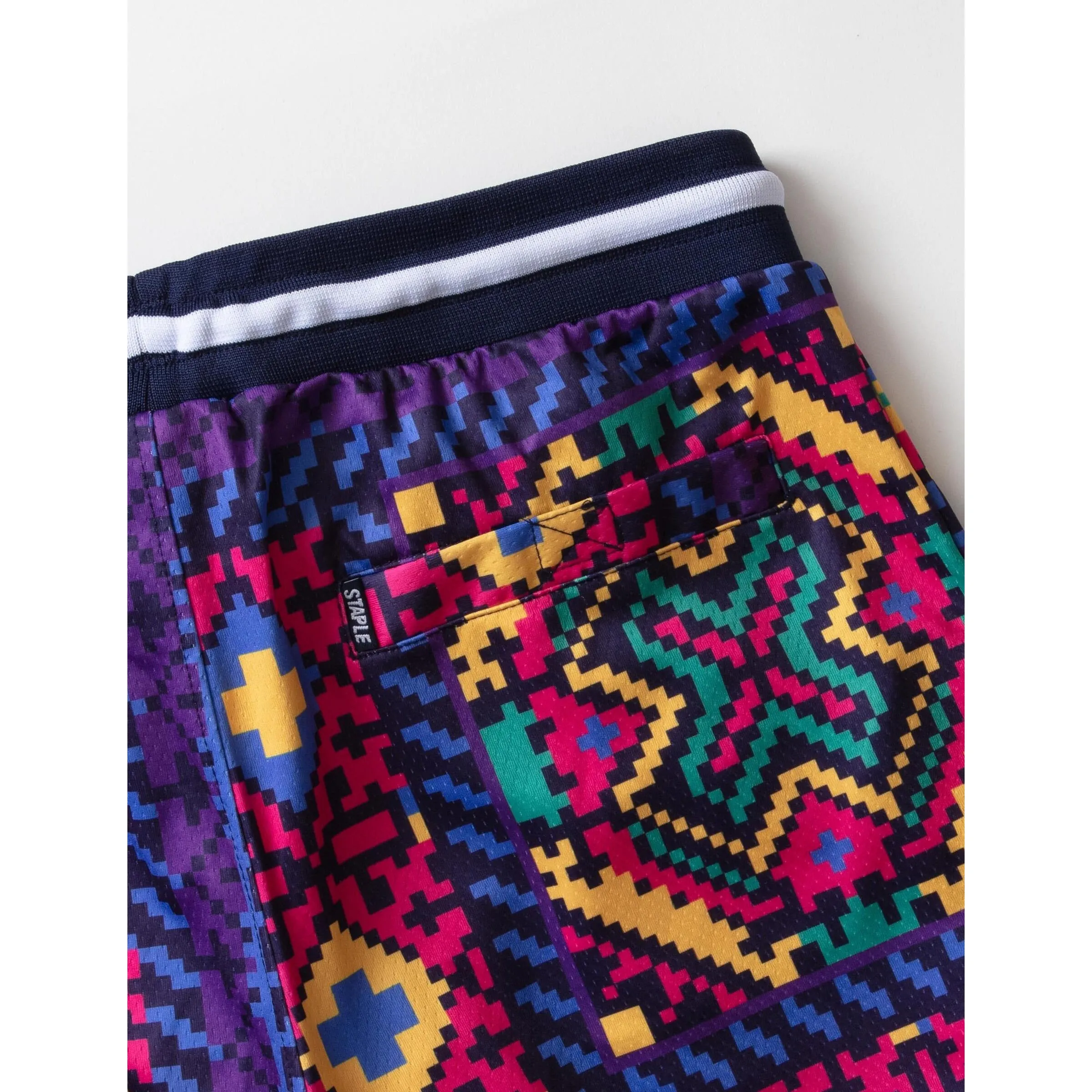 Staple Men Mesh Basketball Short Purple 2206B6979-PUR