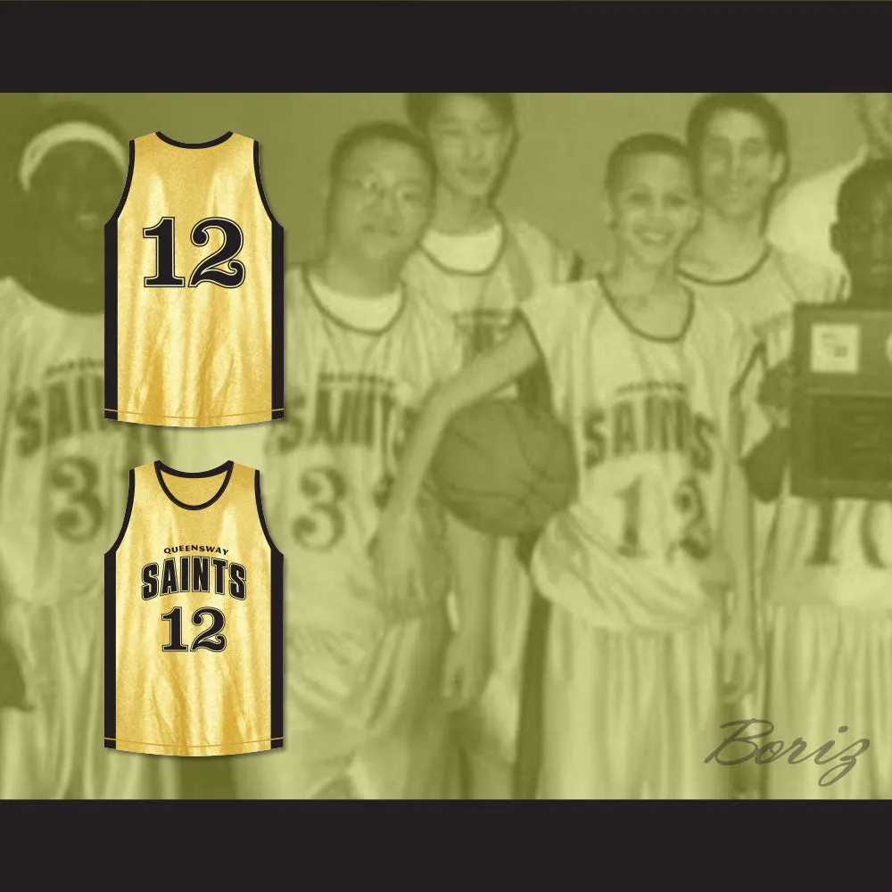 Stephen Curry 12 Queensway Christian College Saints Basketball Jersey