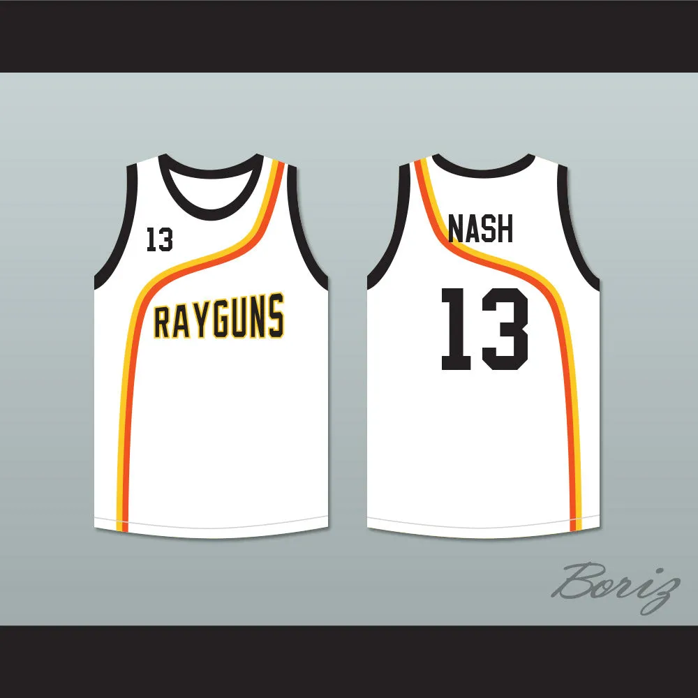 Steve Nash 13 Roswell Rayguns White Basketball Jersey