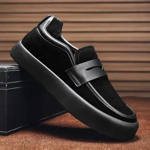 Stylish and comfortable men's suede loafers