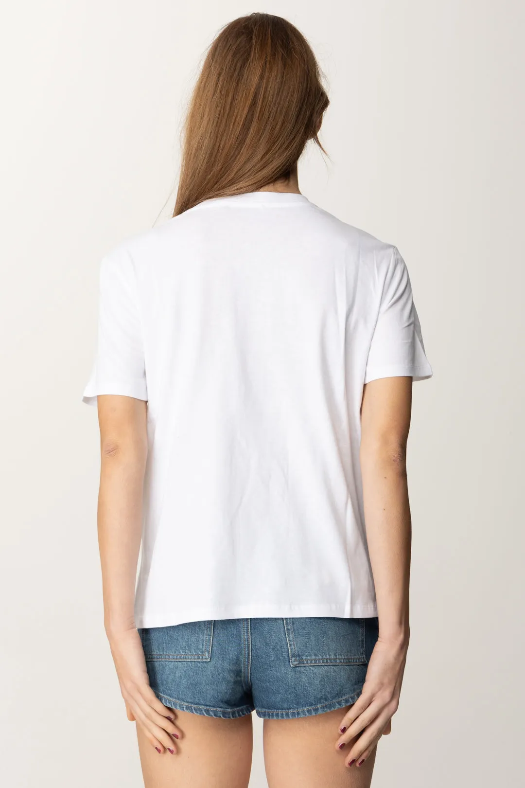 T-shirt Basic con Logo Discreto