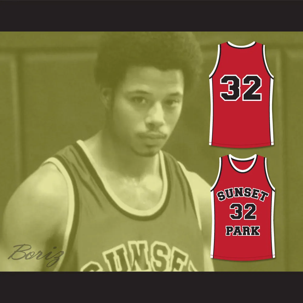 Terrence Howard Spaceman 32 Sunset Park Basketball Jersey