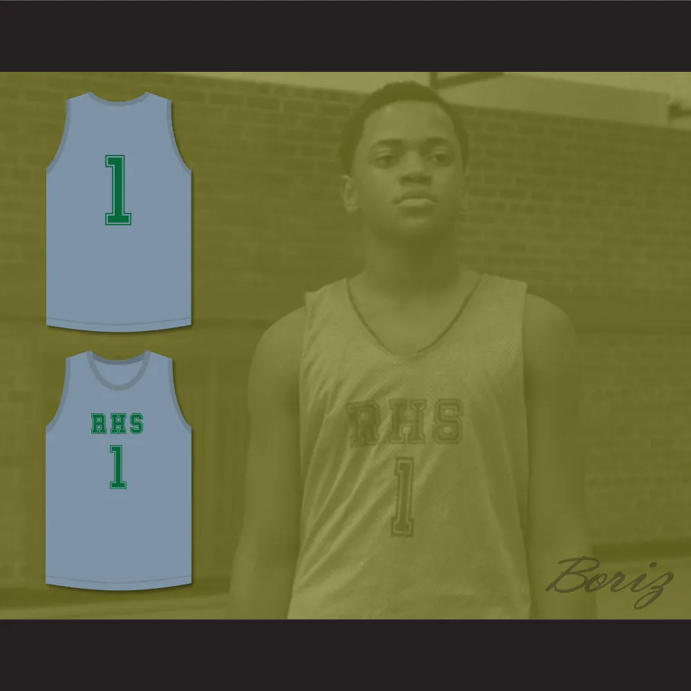 Terron Forte 1 RHS Gray Basketball Jersey Amateur