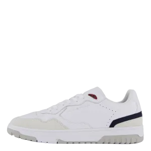 Th Basket Street Leather White