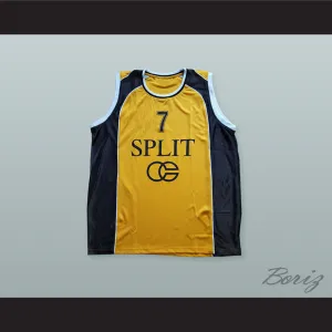 Toni Kukoc 7 KK Split Jugoplastika Basketball Jersey