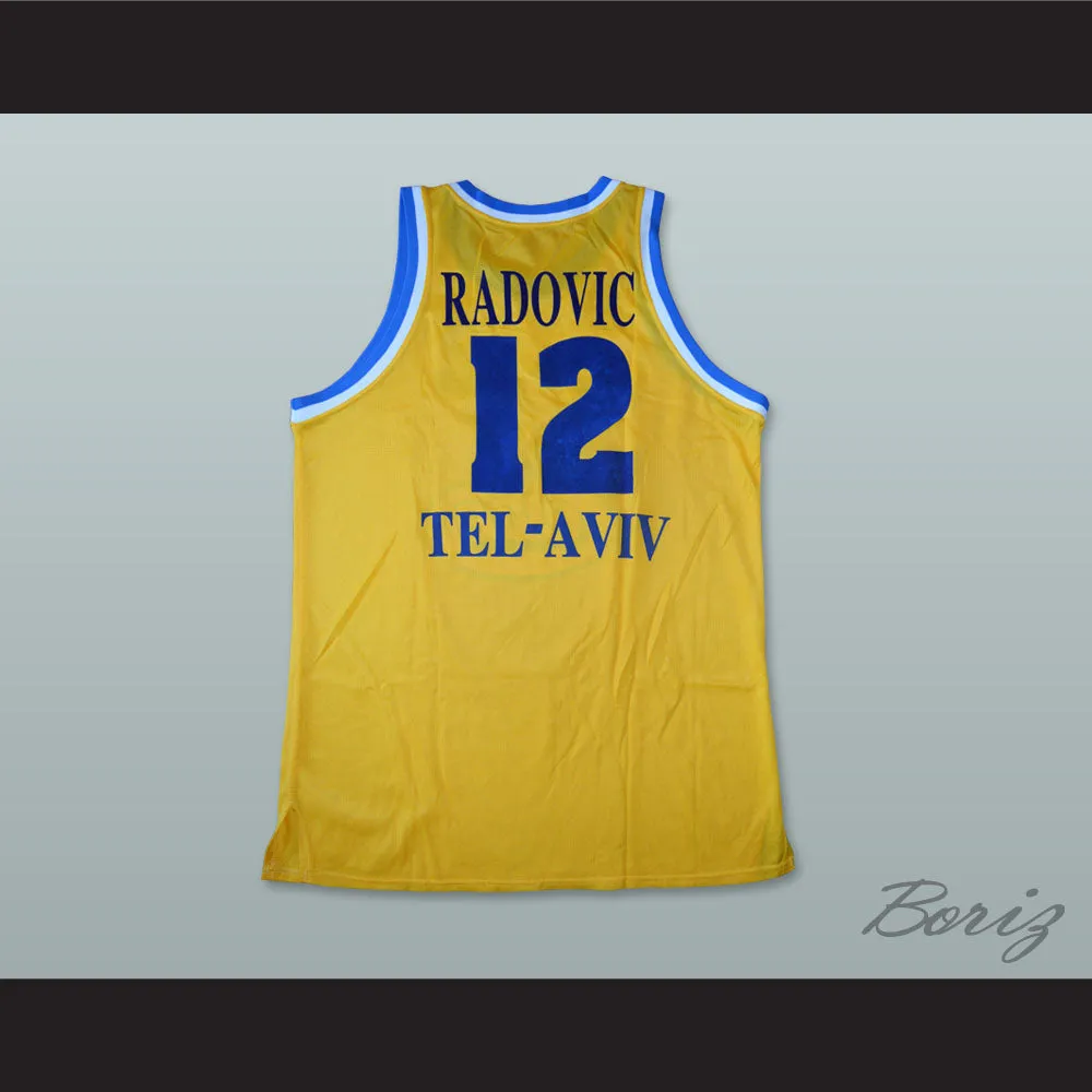 Velibor Radovic 12 Maccabi Tel Aviv Israel Basketball Jersey