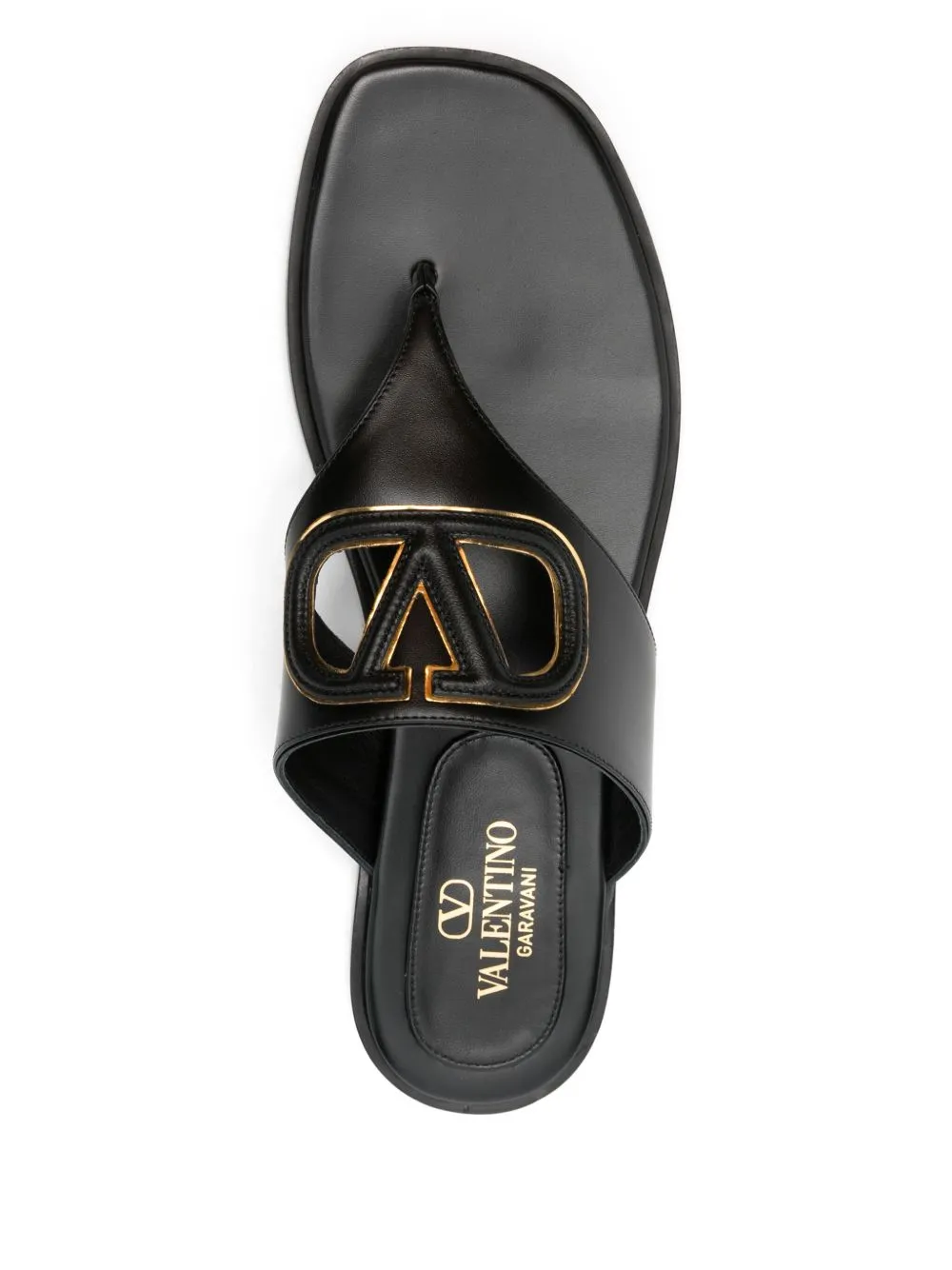 Vlogo cut-out leather sandals