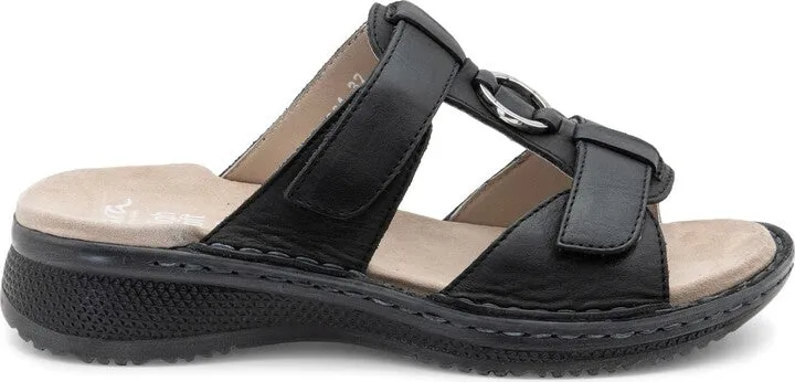 WOMEN'S ARA HERRA SLIDE SANDAL | BLACK