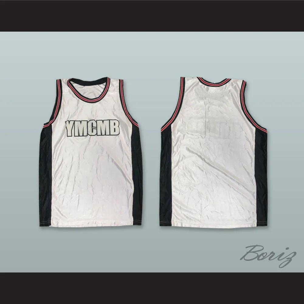 YMCMB Young Money Cash Money Billionaires White Basketball Jersey