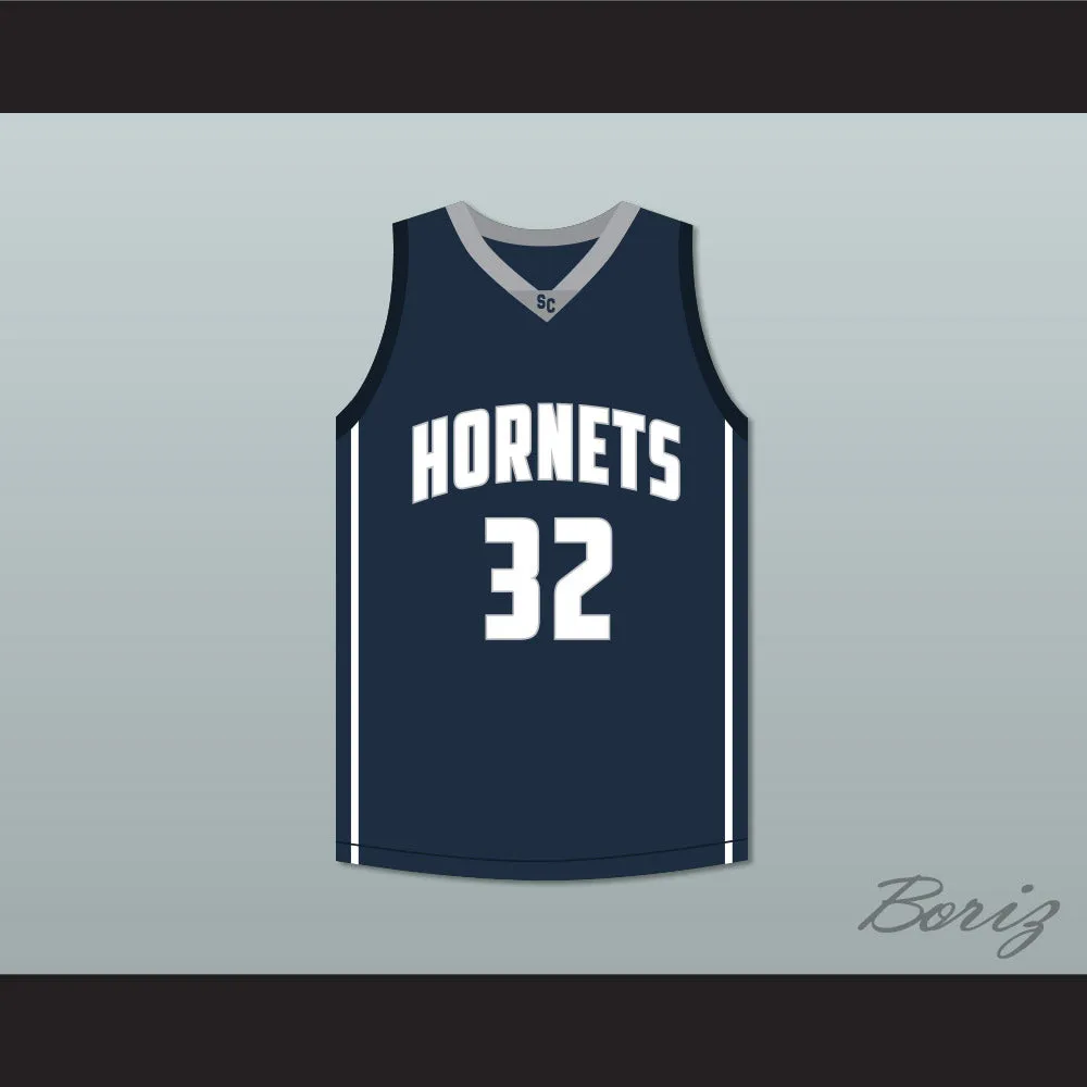 Zion Williamson 32 South Carolina Hornets Navy Blue Basketball Jersey 2