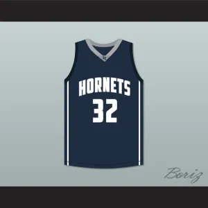 Zion Williamson 32 South Carolina Hornets Navy Blue Basketball Jersey 2